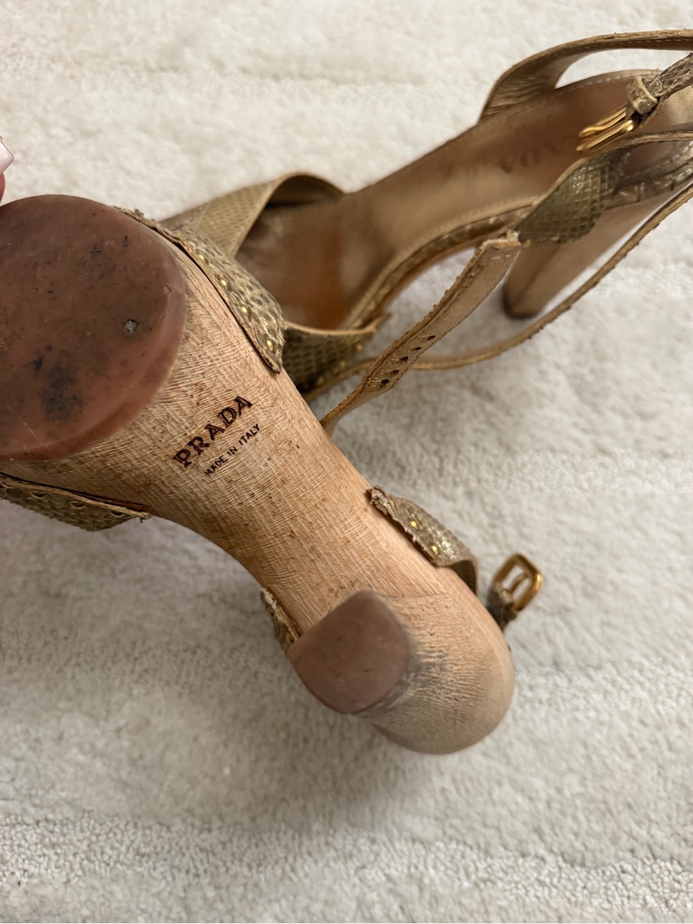 Vintage Prada Cork Heels - Picture 2 of 3